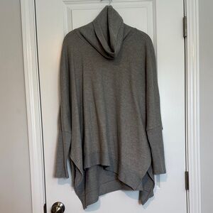Cherish Heather Gray Cowl Neck Sweater
